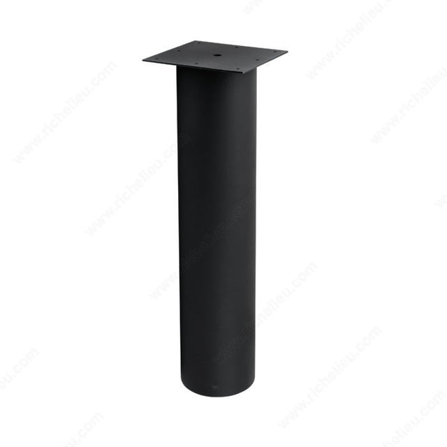 Richelieu 48182696090 27 3/8 in (696 mm) Table Leg - 48181 and 48182, Black, 4 13/32 in, 150 mm x 150 mm