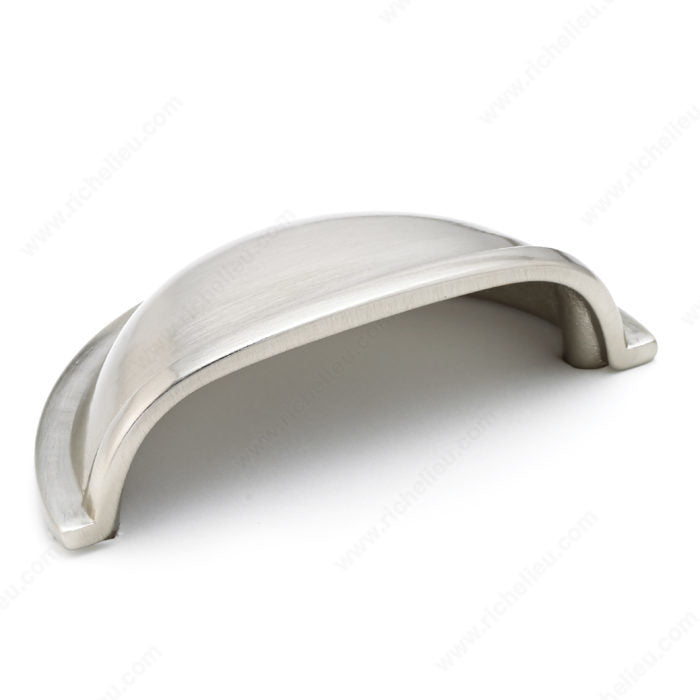 Richelieu BP30388195 Traditional Brass Cup Pull - 3038, Brushed Nickel