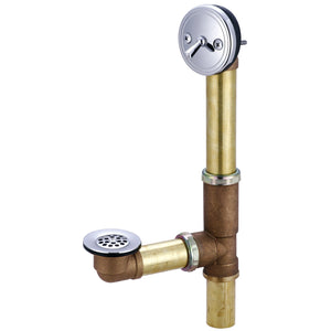 Central Brass 1555 Multi Tub Trip Lever Bath Drain in Polished Chrome