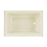 Voltaire 48" X 32" Right-Hand Drain Alcove Bathtub with Apron in Bisque