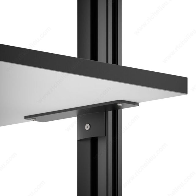 Richelieu 8725450010 LOGO III Wood Shelf & Drawer Unit Support, Aluminum Gray, 10