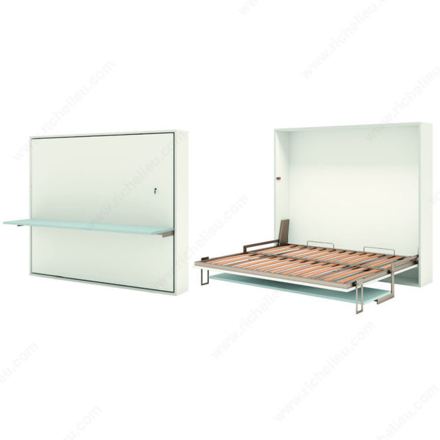 Richelieu 8510014 Stella - Horizontal Opening Mechanism With Desk and Concealed Legs, Double (54 in x 75 in), 78 5/8 in