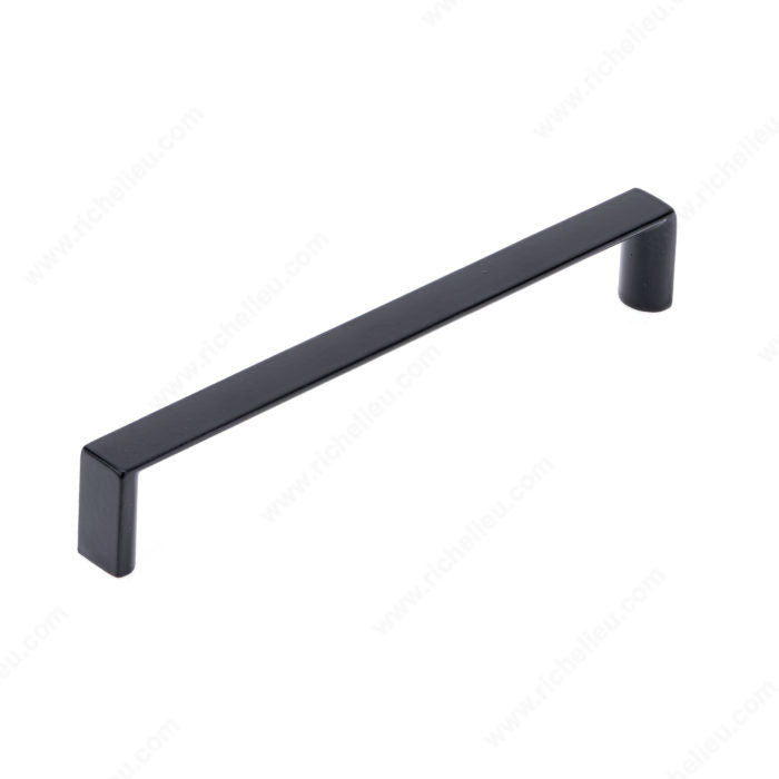 Richelieu BP5632596900 Modern Metal Pull - 5632, Matte Black, 3 25/32 in, 4 1/32 in, 7/16 in