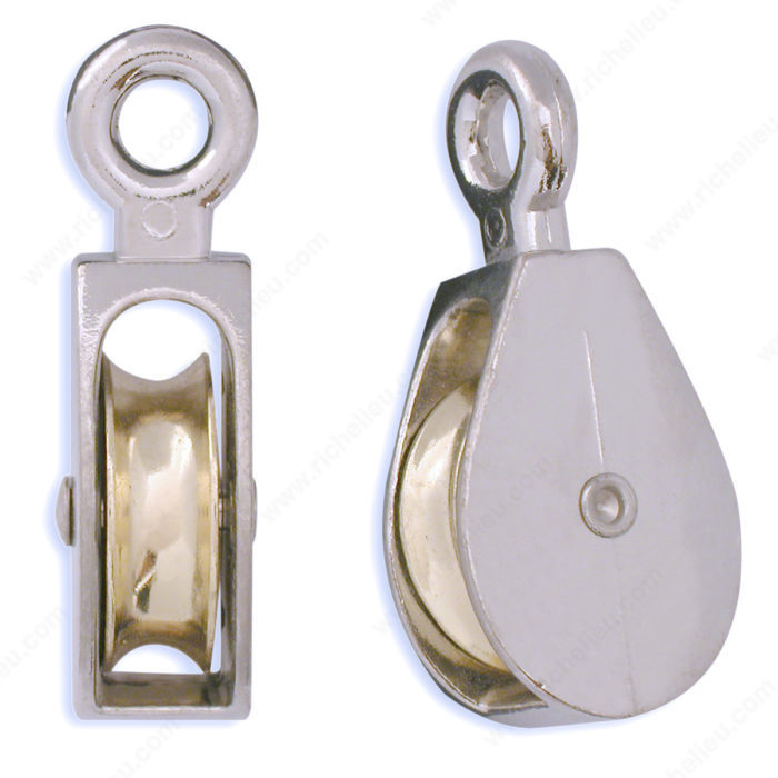 Mibro 147290 Fixed Eye Single Rope Pulley, 0.37 in, 0.17 in, 0.28 in, 0.5 in, 1.45 in, 1/2 in