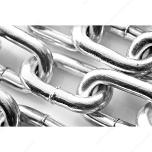KingChain 507121 Zinc Passing Link Chain­ with 1/4 in (6.35 mm) Quick Link