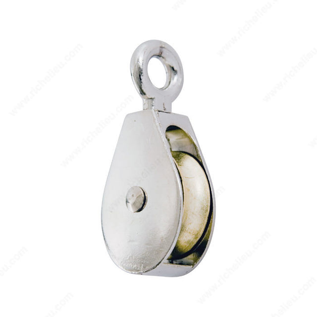 Mibro 147290 Fixed Eye Single Rope Pulley, 0.37 in, 0.17 in, 0.28 in, 0.5 in, 1.45 in, 1/2 in