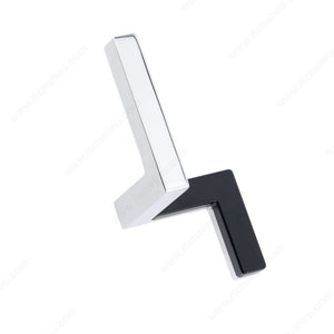 Richelieu RH2724993140900 Modern Metal Hook - 2724, Matte Black / Chrome