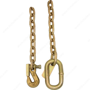 KingChain 426181 Grade 70 Gold Chromate Tractor Safety Chain, 3/8 in, 6 600 lb, 0.4 in