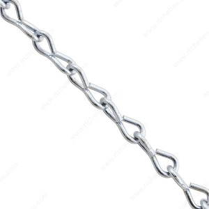 KingChain 502615 Jack Chain, Zinc, #12, 10 ft, Steel, Clamshell, 9 lb