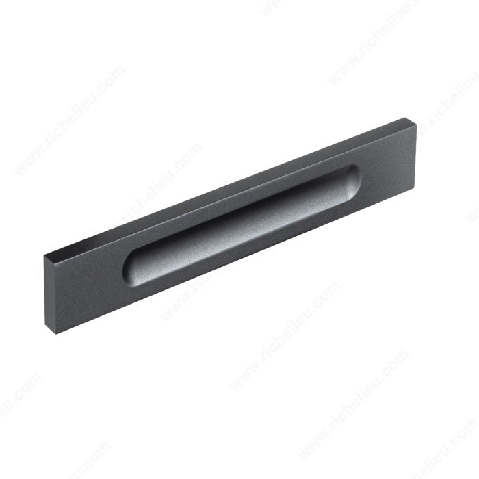 Richelieu 78241690 Modern Metal Pull - 7824, Black, 5/8 in, 1 3/16 in