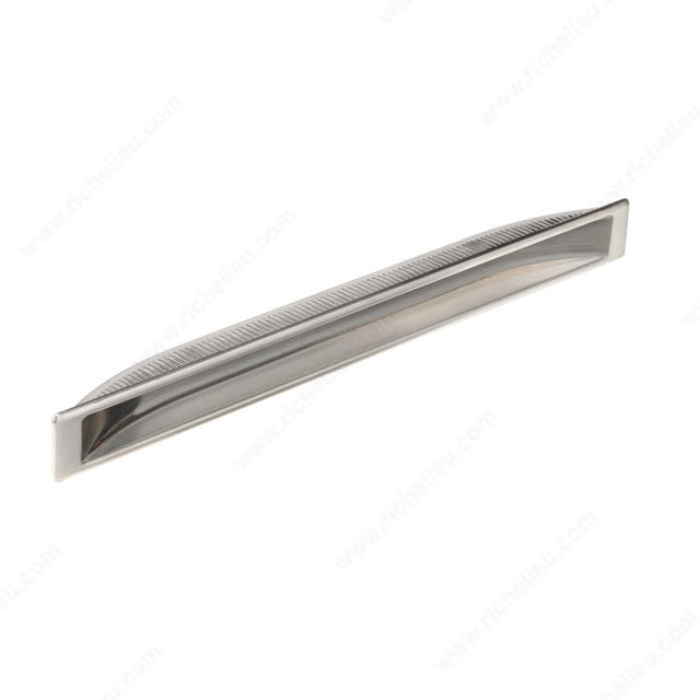 Richelieu 6895194195 Modern Recessed Metal Pull - 6895, Brushed Nickel