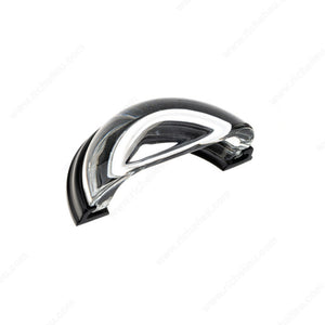 Richelieu BP1008290011 Eclectic Crystal Cup Pull - 1008, Clear / Matte Black