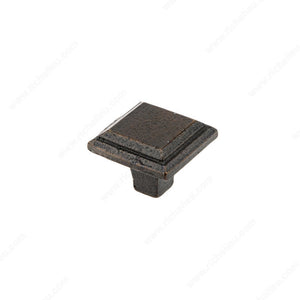 Richelieu 696538FB Traditional Forged Iron Knob - 6965, Florentine Bronze