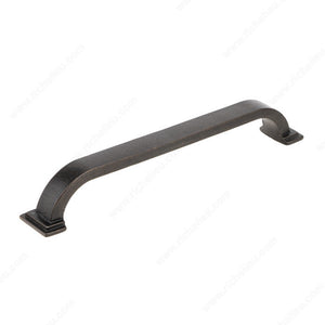 Richelieu 6965160FB Traditional Forged Iron Pull - 6965, Florentine Bronze, 6 5/16 in, 7 1/4 in, 25/32 in, M4 (Included)
