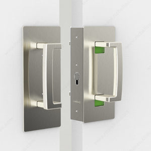 CaviLock CL400B0028 CaviLock Magnetic Pull CL400 Series - Function: Privacy, Chrome, 1 3/8 in, Right-Hand Opening, 2 3/8 in