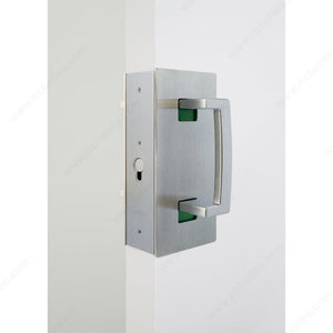 CaviLock CL400B0434 CaviLock Magnetic Pull CL400 Series - Function: Privacy, Matte Black, 1 3/4 in, Left-Hand Opening, 2 3/8 in