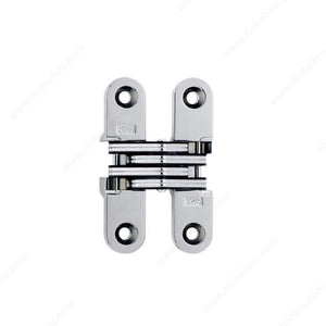 Soss 429208140 SOSS Concealed Steel Hinge - Model #208, Black / Bright Chrome