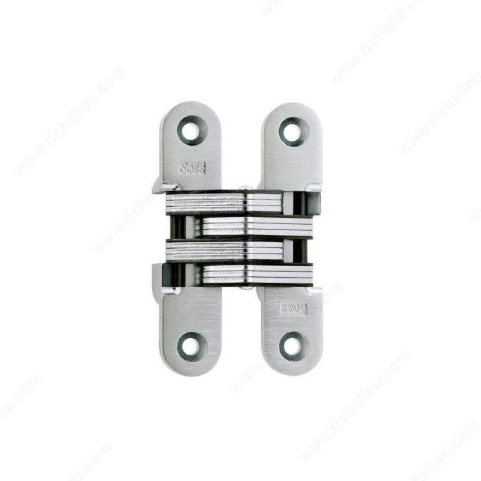 Richelieu 429216145 SOSS Concealed Steel Hinge - For Hinge #216, Black / Satin Chrome