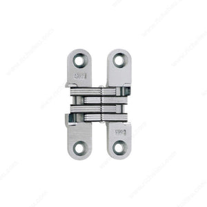 Soss 420204145 SOSS Concealed Steel Hinge - Model #204, Black / Satin Chrome