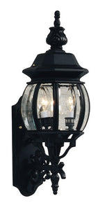 Classico 3 Light Outdoor Wall Light - Black / 22.50