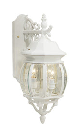 Classico 3 Light Outdoor Wall Light - White / 19.50