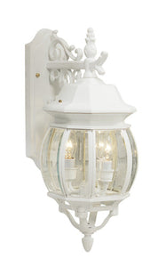 Classico 3 Light Outdoor Wall Light - White / 19.50