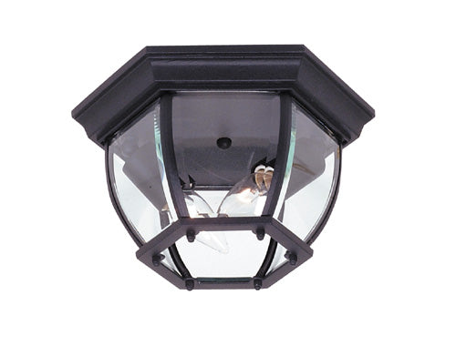 Classico Outdoor Ceiling Flush Light - Black