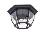 Classico Outdoor Ceiling Flush Light - Black