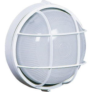 Marine Round Wall Sconce - White / 7.50
