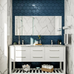 Eviva Sleek 60" x 30" Rectangular Frameless Mirror