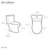 Cache Two-Piece Elongated Toilet Dual-Flush 1.1/1.6 gpf