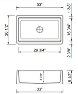 BOCCHI 1600-504-2020SS Kit: 1600 Arona Apron-Front 33 in. Single Bowl Granite Composite Kitchen Sink with Integrated Workstation and Accessories w/ Livenza 2.0 Faucet