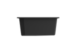 BOCCHI 1602-504-0126 Campino Duo Dual Mount Granite Composite 33 in. 60/40 Double Bowl Kitchen Sink with Strainers in Matte Black