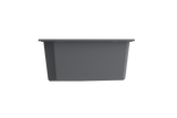 BOCCHI 1602-506-0126 Campino Duo Dual Mount Granite Composite 33 in. 60/40 Double Bowl Kitchen Sink with Strainers in Concrete Gray