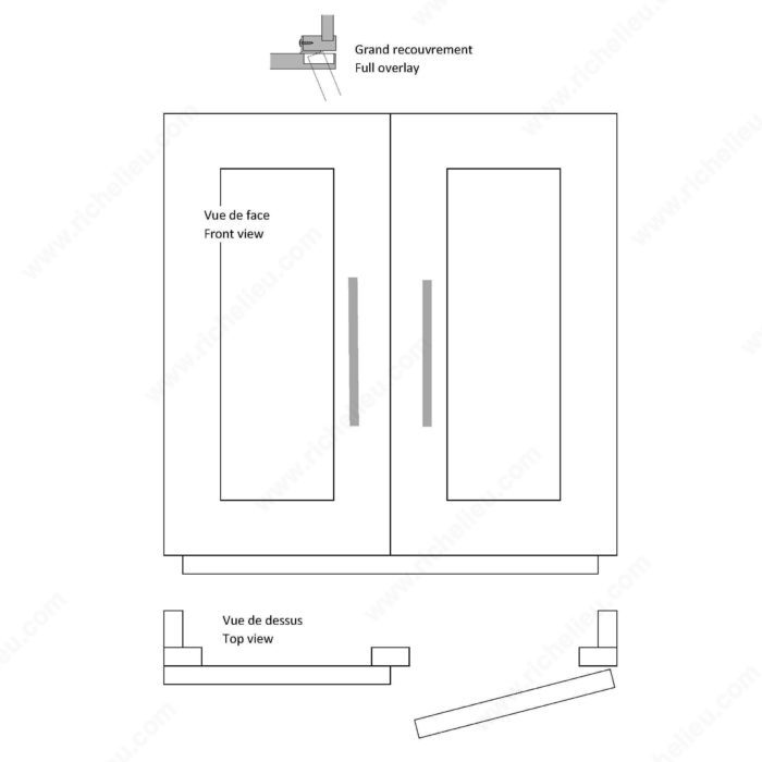 Blum 38B355BF22180 COMPACT BLUMOTION 38B Hinge 107°, Screw-On