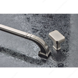 Richelieu BP8650320195 Transitional Metal Pull - 8650, Brushed Nickel, 12 5/8 in, 13 3/8 in, 5/8 in, 8/32 in (Included)