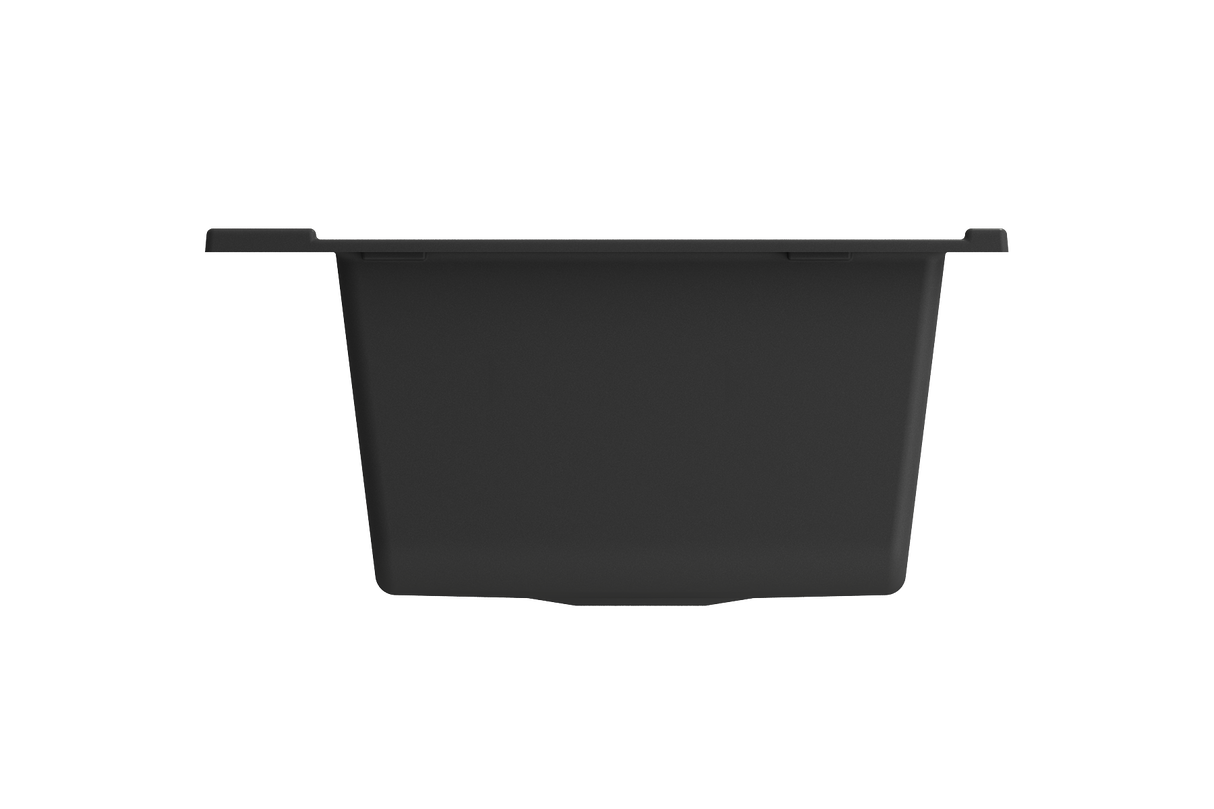 BOCCHI 1618-504-0126 Baveno Lux Undermount 34D in. Double Bowl Granite Composite Kitchen Sink with Integrated Workstation and Accessories in Matte Black