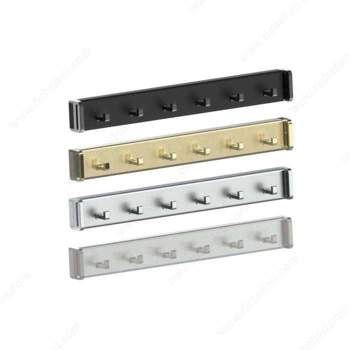 Richelieu 3542900 Richelieu Design-R Pull-Out Belt Rack, Matte Black, 12 in, 5, 11 3/4 in, 900