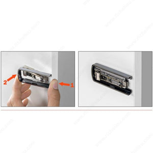 Salice HP7SXAA3SN Lapis Hinge Cover Caps - Door Side, Black, In Stock
