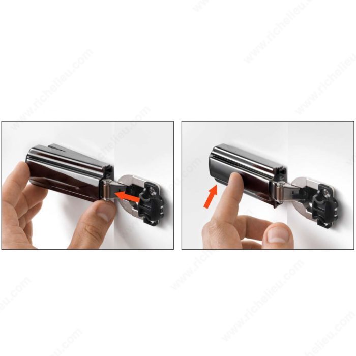 Salice HP7SXAA3SN Lapis Hinge Cover Caps - Door Side, Black, In Stock