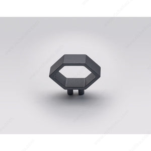 Richelieu 546511900 Modern Metal Pull - 5465, Matte Black, 7/16 in, 1 31/32 in