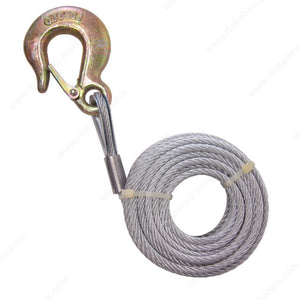 KingChain 505561 Galvanized Winch Cable, 50 ft, 3/16 in, 2 000 lb