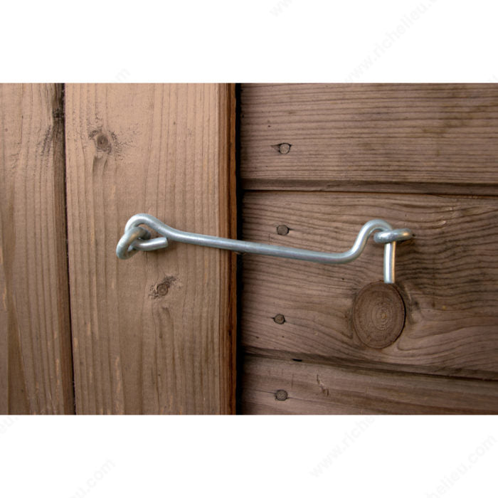 Onward 1375BR Gate Hook and Eye, Brass, 1 in, Steel, 3/32 in