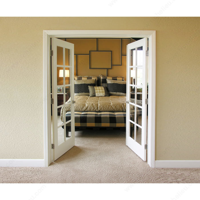 Onward 1820ABB 3" Full Mortise Butt Hinge - 5/8" (15.8 mm) Radius, Antique Brass, Steel, Included, Assembled