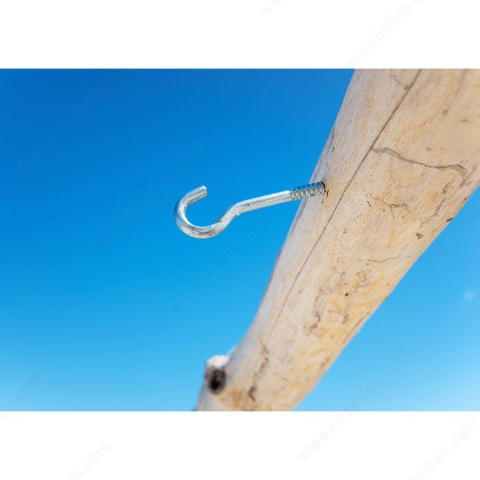 Richelieu 2157XBC Eye Bolt with Lag Thread, Zinc, 230 lb, 3 3/4 in, Steel, 7/16 in