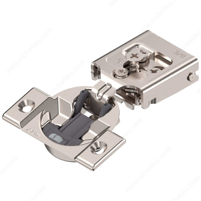 Blum 30C255BS10180 COMPACT CLIP 30C2 105° hinge, Screw included, Wraparound Type Mounting, Screw-On, 5/8 in
