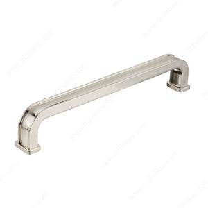Richelieu BP868096195 Transitional Metal Pull - 8680, Brushed Nickel, 3 25/32 in, 4 11/32 in, 3/4 in, 19/32 in