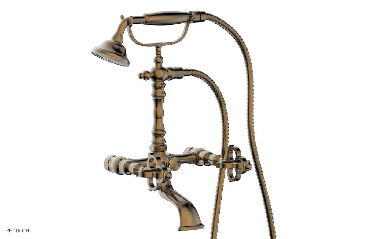 Phylrich 163-46-047 COURONNE Exposed Tub & Hand Shower 163-46 - Antique Brass