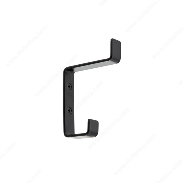 Richelieu RH3603301900 Utility Metal Hook - 36, Matte Black, Stainless Steel / 316 Stainless Steel
