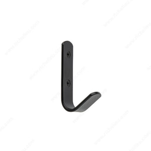 Richelieu RH2112016900 Utility Metal Hook - 76, Matte Black, 1 3/8 in